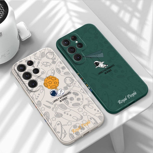 Galaxy S Series - Luxury Astronaut In Space Silicone Case