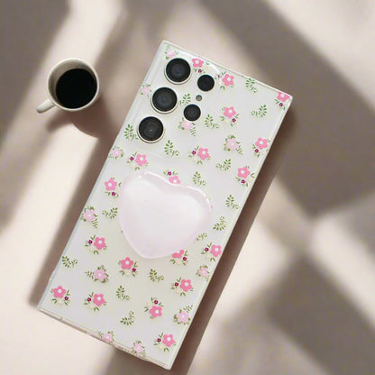 Blossom Case with Heart Pop Grip Case