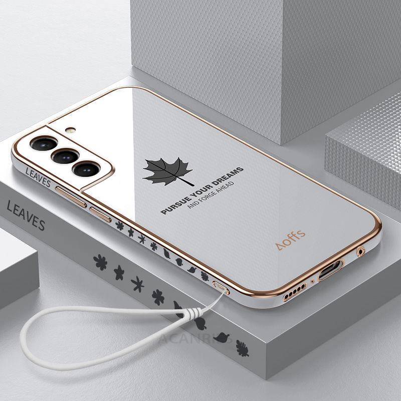 Galaxy S23 Electroplated Maple Leaf Case