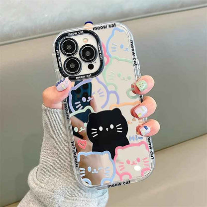 Cat Mirror Plating Case -iPhone