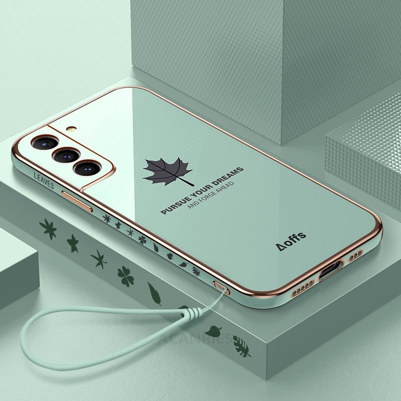 Galaxy S23 Electroplated Maple Leaf Case