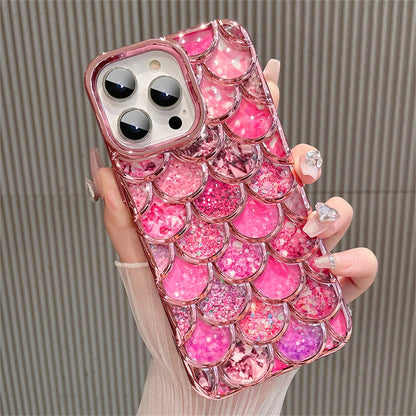 iPhone 15 Series - Glitter Mermaid Pattern Case