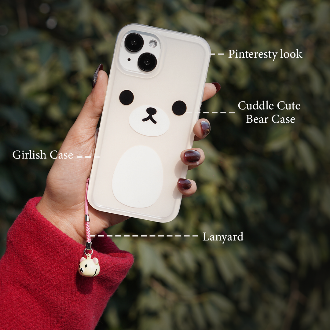Cuddle Cute Bear Case with lanyard