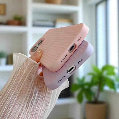 Macaron Ribbed iPhone Case