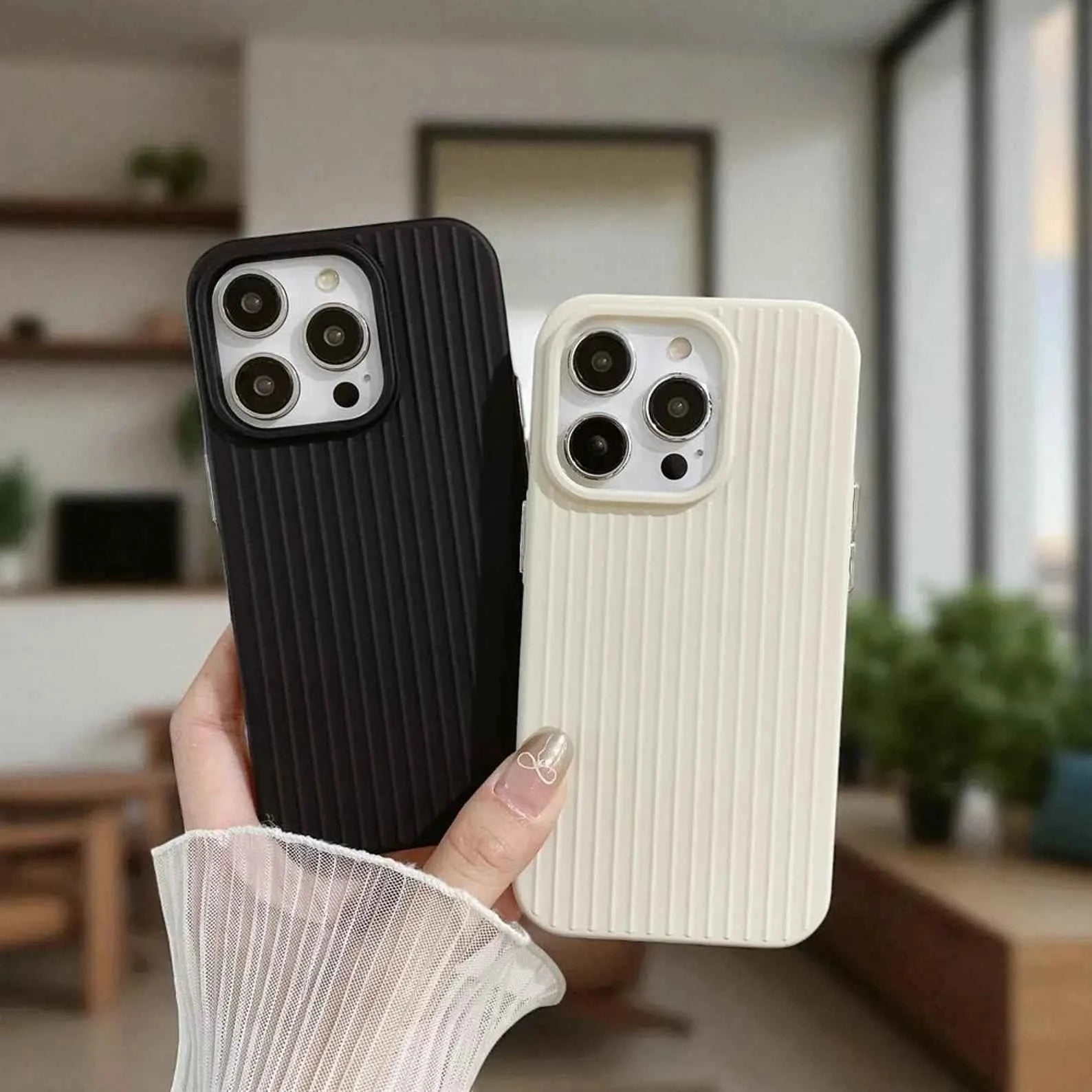 Macaron Ribbed iPhone Case