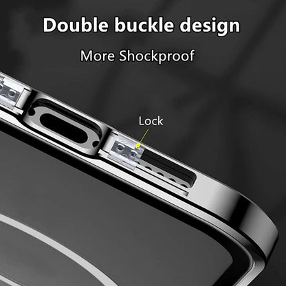 iPhone - Dual Magnetic Metal Body Magsafe Glass Case