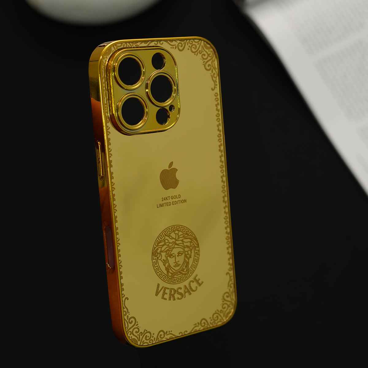 24k Gold Iphone Gold Plated Cover Caviar IPhone 14 Pro Max Luxury