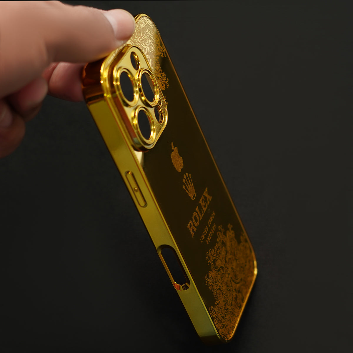 iPhone 16 Series - Luxe Camera Protective Gold Plated Case