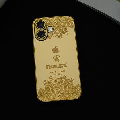 iPhone 16 Series - Luxe Camera Protective Gold Plated Case