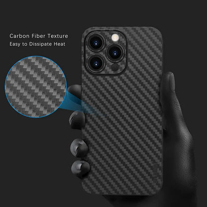 iPhone 14 Pro - Ultra Thin Carbon Fiber Texture Case