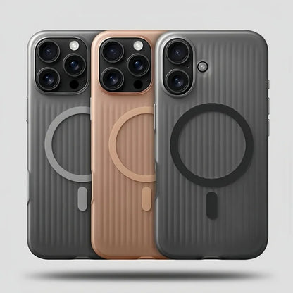 iPhone Series - Corrugated Pattern Magsafe Case
