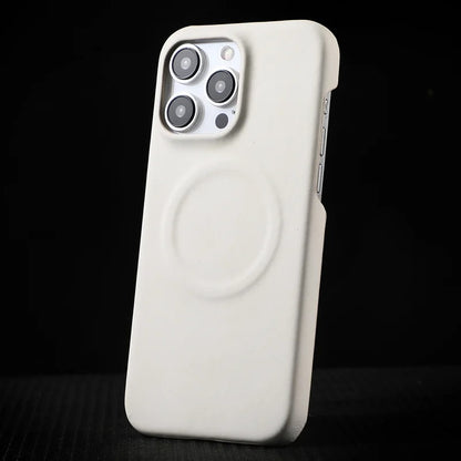 iPhone - LuxeSuede MagSafe Leather Case