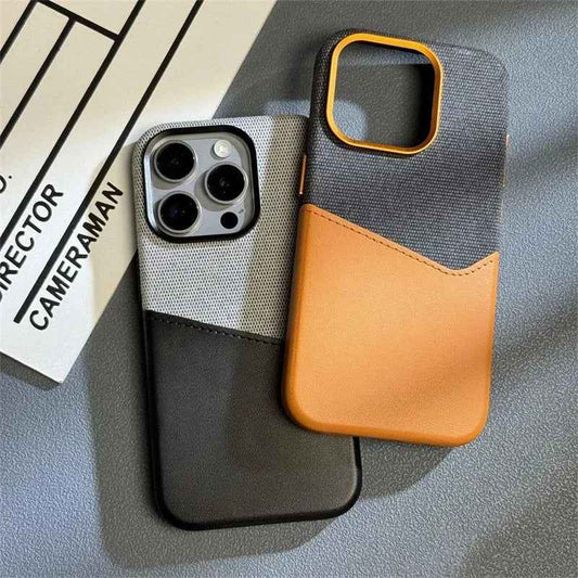 iPhone - Premium Duplex Jeansy Leather Case