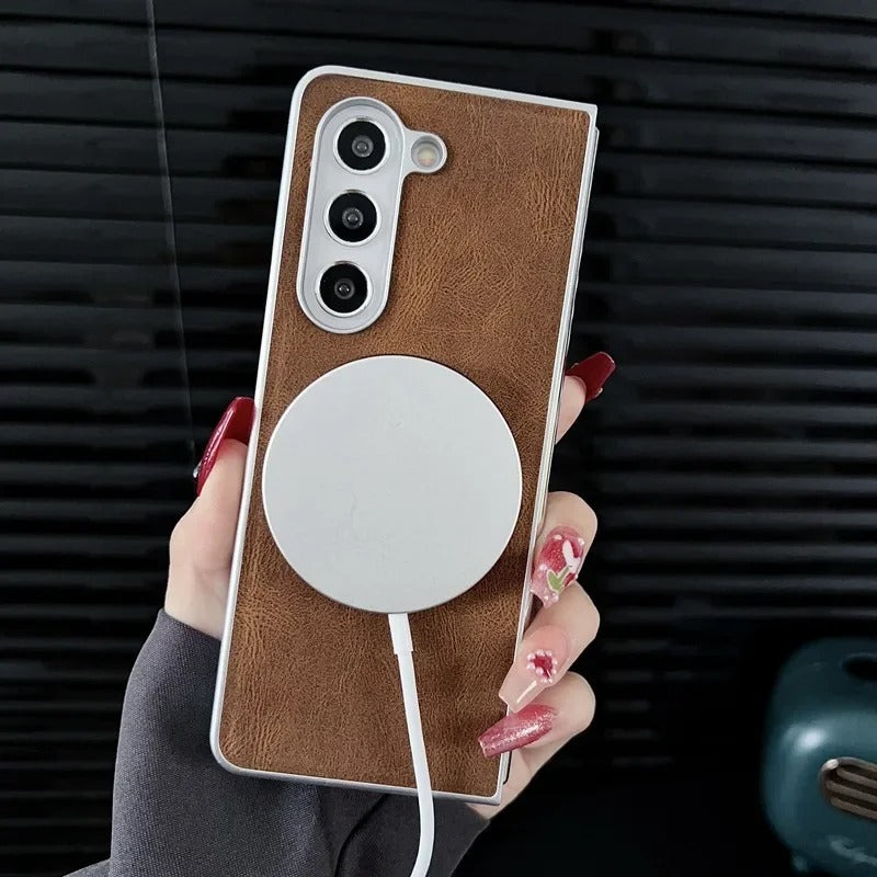 Retro Leather Case - Galaxy Z Fold Series