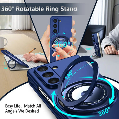 Galaxy Z Fold Series - Magnetic Ring Kickstand Case