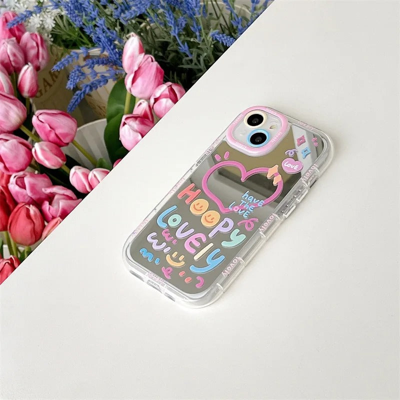 Lovely Heart Mirror Case
