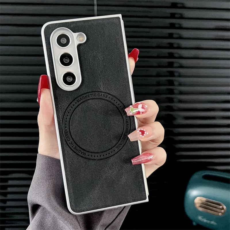 Retro Leather Case - Galaxy Z Fold Series