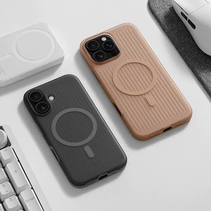 iPhone Series - Corrugated Pattern Magsafe Case