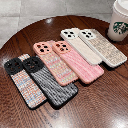 iPhone 14 Series -  Woven Pattern Phone Case