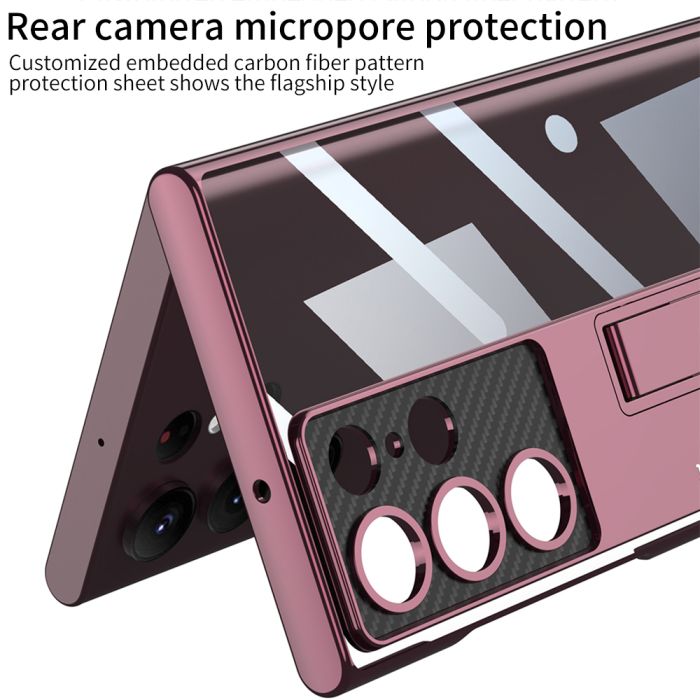 Galaxy S Series - Anti-Yellowing Transparent Kickstand Protective Case