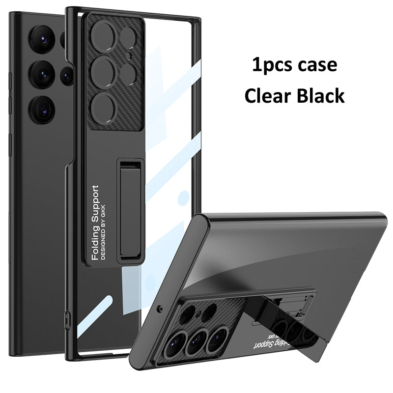 Galaxy S Series - Anti-Yellowing Transparent Kickstand Protective Case