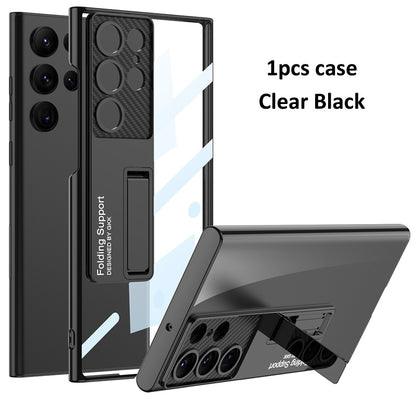 Galaxy S Series - Anti-Yellowing Transparent Kickstand Protective Case