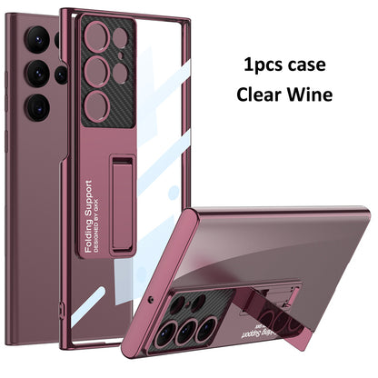 Galaxy S Series - Anti-Yellowing Transparent Kickstand Protective Case