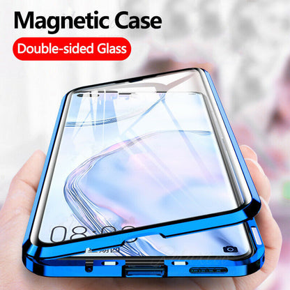 Galaxy S Series -  Dual Magnetic Metal Body Magsafe Glass Case