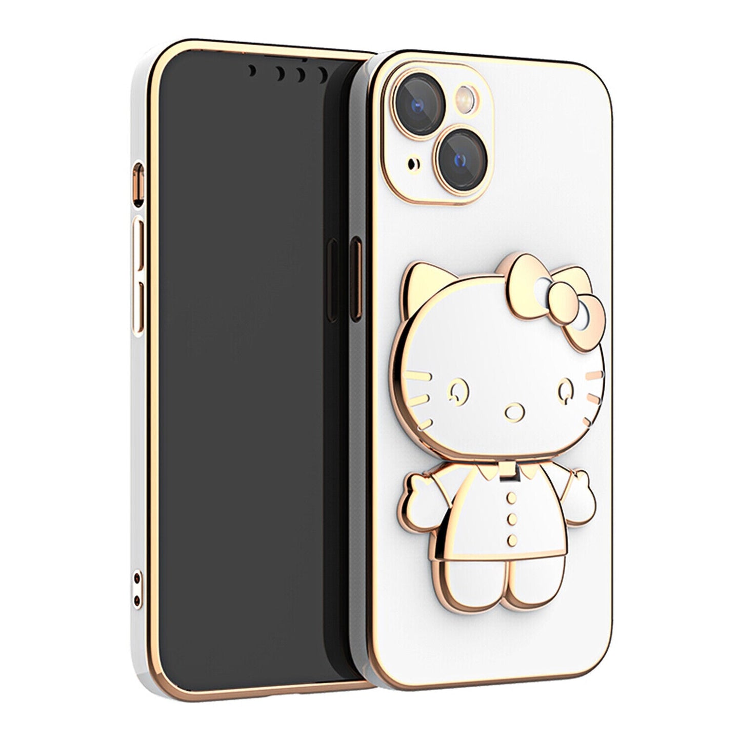 iPhone 14 Series - Mirror Kitty Socket Case