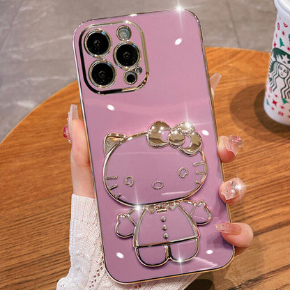 Mirror Kitty Stand Case