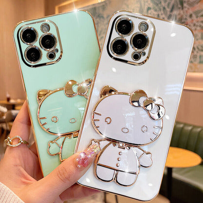 Mirror Kitty Stand Case