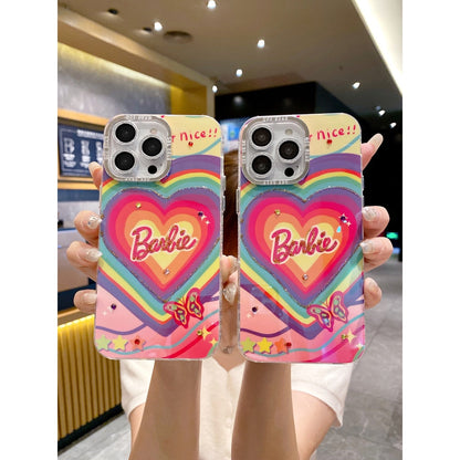 Heart Pattern Barbie Case