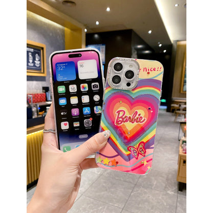 Heart Pattern Barbie Case