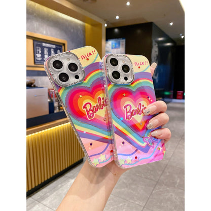 Heart Pattern Barbie Case