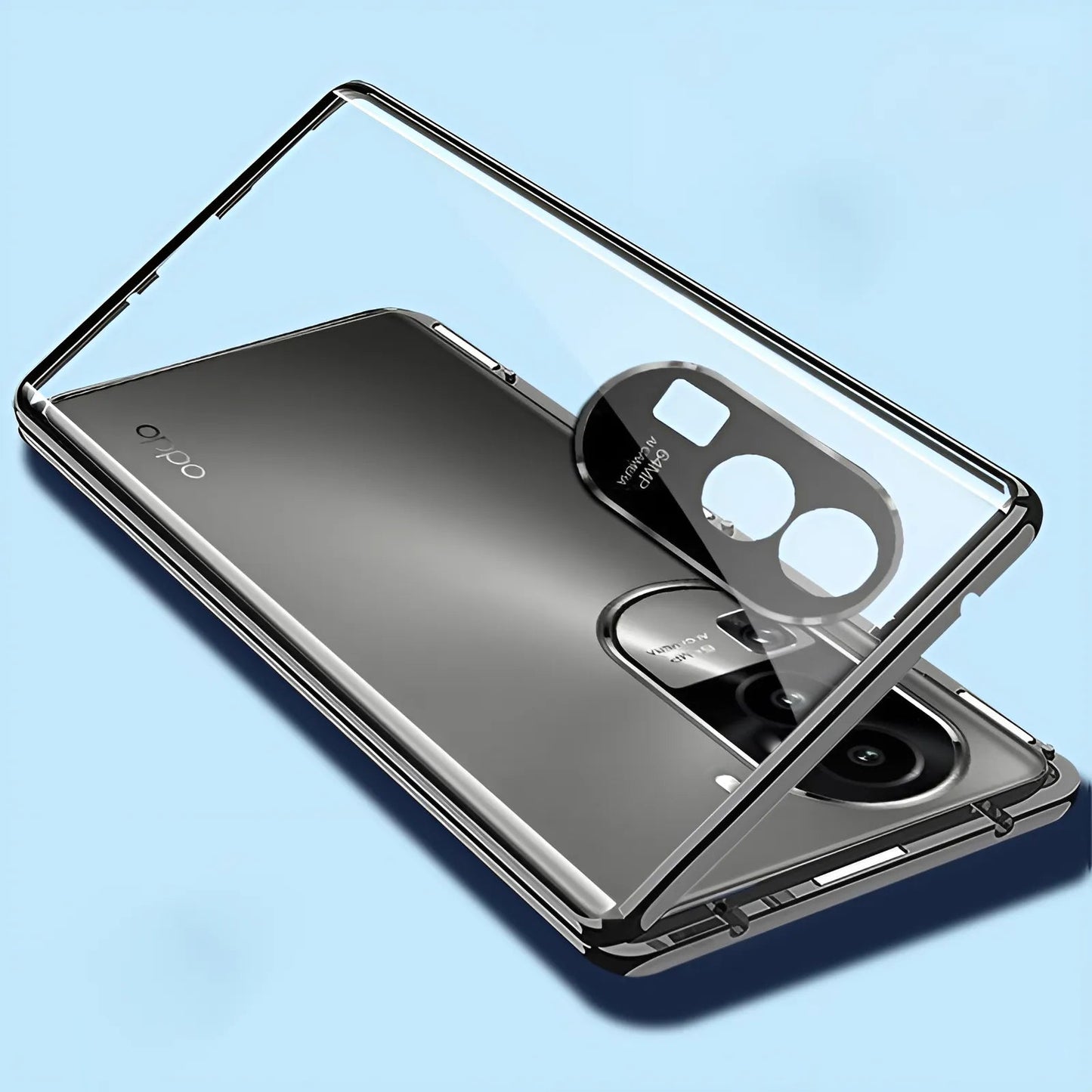 OPPO Reno11 Double Sided Magnetic Metal Frame Case