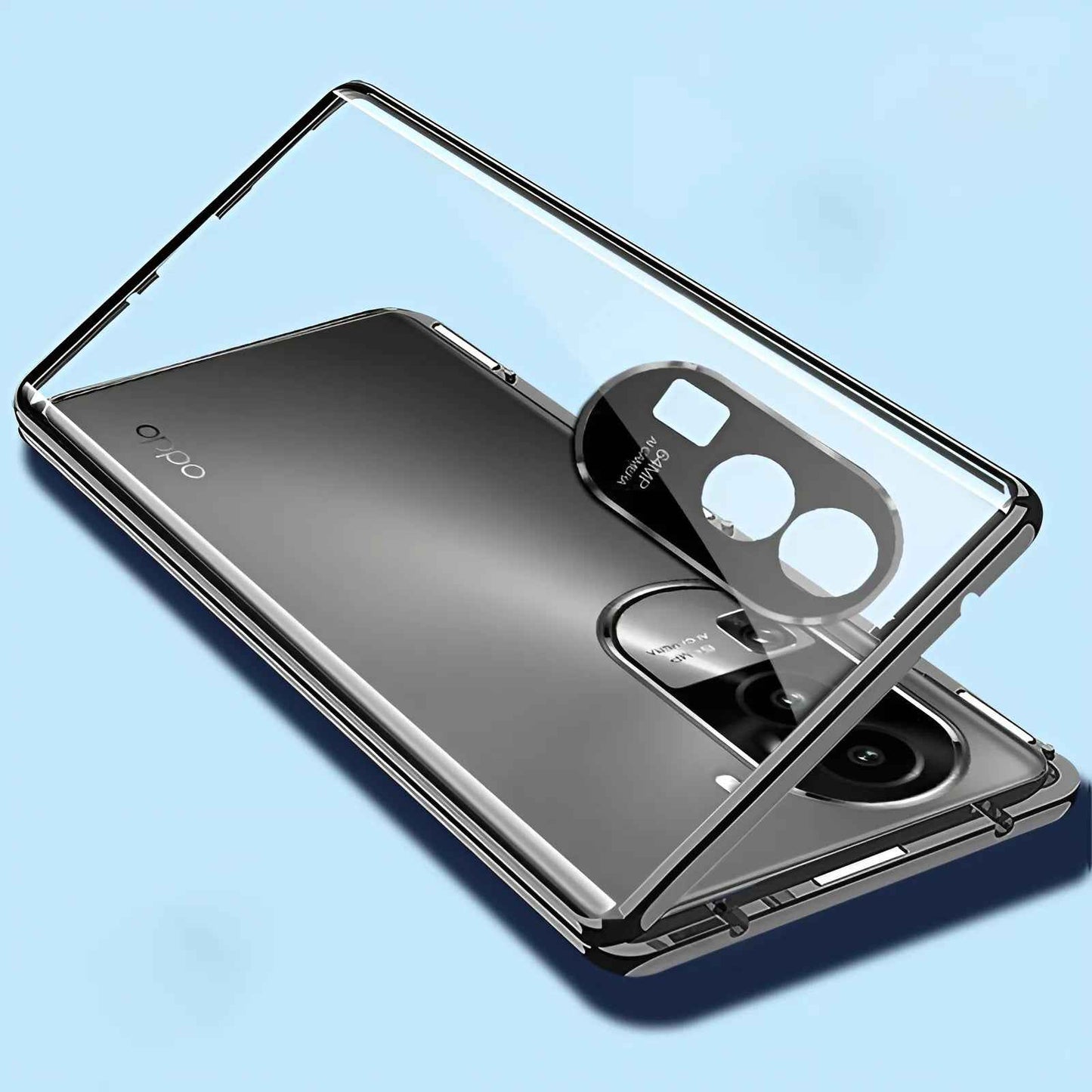 OPPO Reno11 Pro Double Sided Magnetic Metal Frame Case
