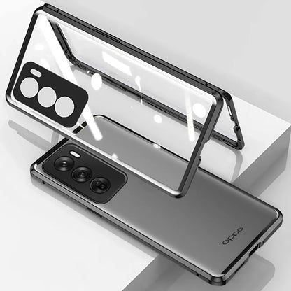 Oppo Reno12 Pro Double Sided Magnetic Metal Frame Case