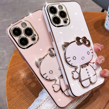 Mirror Kitty Stand Case
